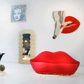 Nowoczesna sofa salonu specjalny design czerwony lipshapeBoccasofa